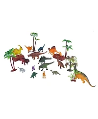 Wild Republic Bucket Dinosaur Figurines, 23 Pieces