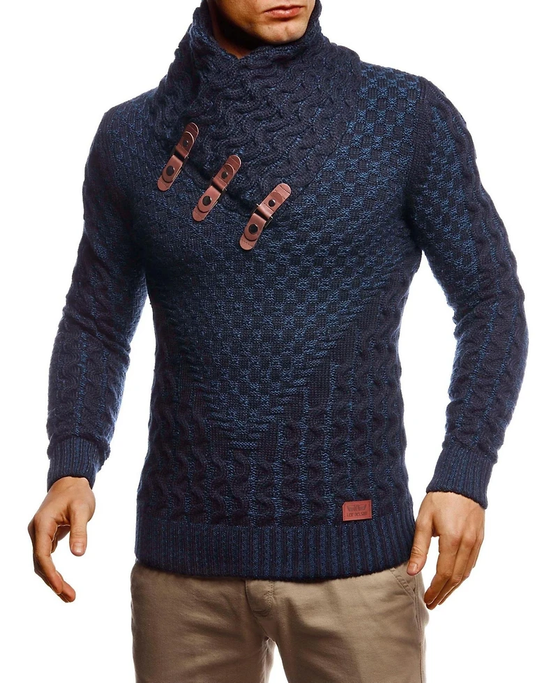Leif Nelson Men's Chunky Knit Pullover Sweater