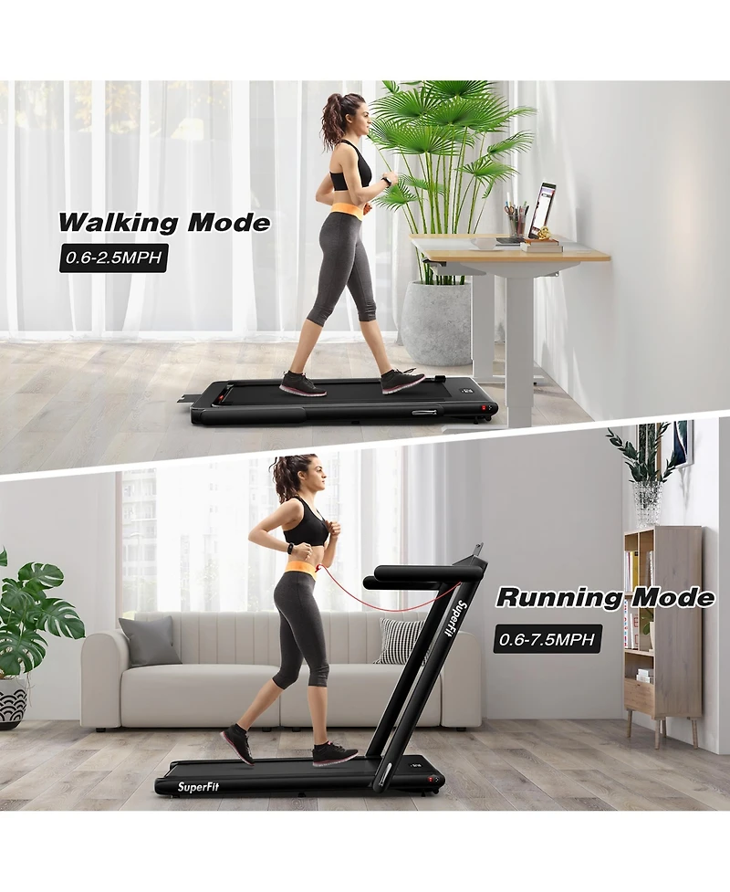 Gymax Motorized Treadmill Folding Under Desk Electric w/ App