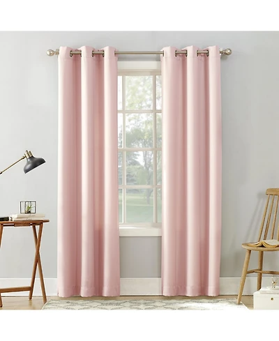 Valerie Heathered Texture Semi-Sheer Grommet Curtain Panel