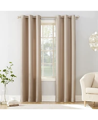 Valerie Heathered Texture Semi-Sheer Grommet Curtain Panel