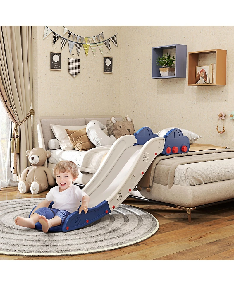Qaba Toddler Slide for Bed, Sofa, Extra Length, Easy to Assemble,