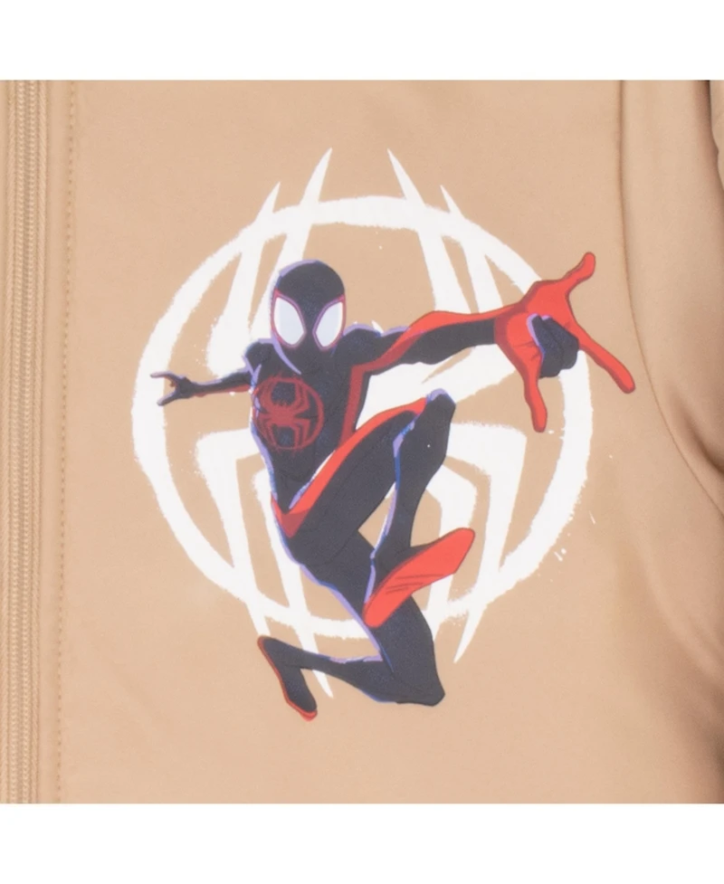 Marvel Boys Superheroes Bomber Jacket for Boys, Avengers, Spider-Man, Miles Morales, Spider Gwen