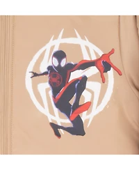 Marvel Boys Superheroes Bomber Jacket for Boys, Avengers, Spider-Man, Miles Morales, Spider Gwen