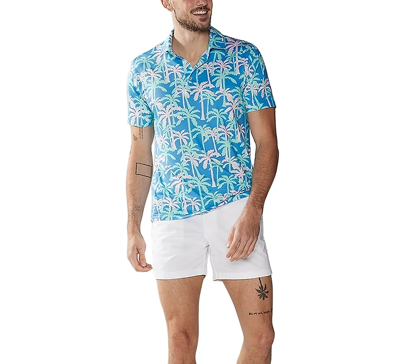 Chubbies Men's Keep Palm & Carry On Graphic Polo Shirt