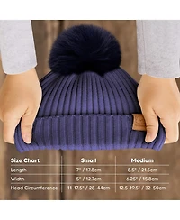 KeaBabies 2pk Baby Hats, Beanies, Newborn Hats for Girls, Boys, Winter Hat, 0-6 Months Infant Hat