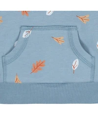 Gerber Toddler Boys Blue Leaves Sweatshirt & Pant Set