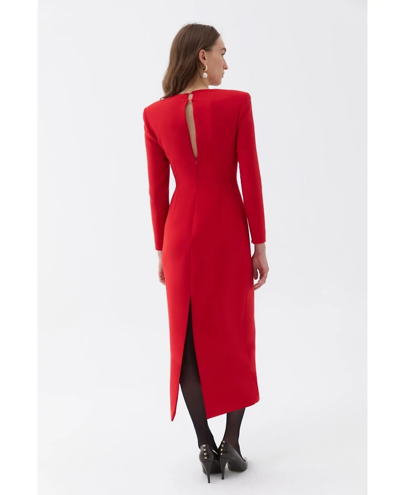 Nocturne Women's Square Neck Midi Dress