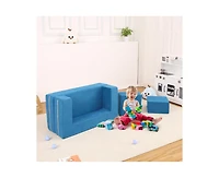 gaomon Kids Play Couch, 3Pcs Modular Kids Couch Toddler Couch for Playroom Bedroom Furniture