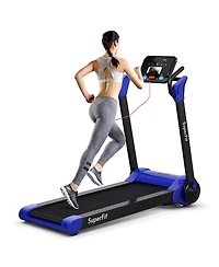 Gymax Folding 2.25HP Electric Treadmill Running Machine w/ Led Display