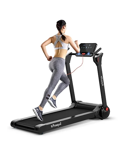 Gymax Folding 2.25HP Electric Treadmill Running Machine w/ Led Display