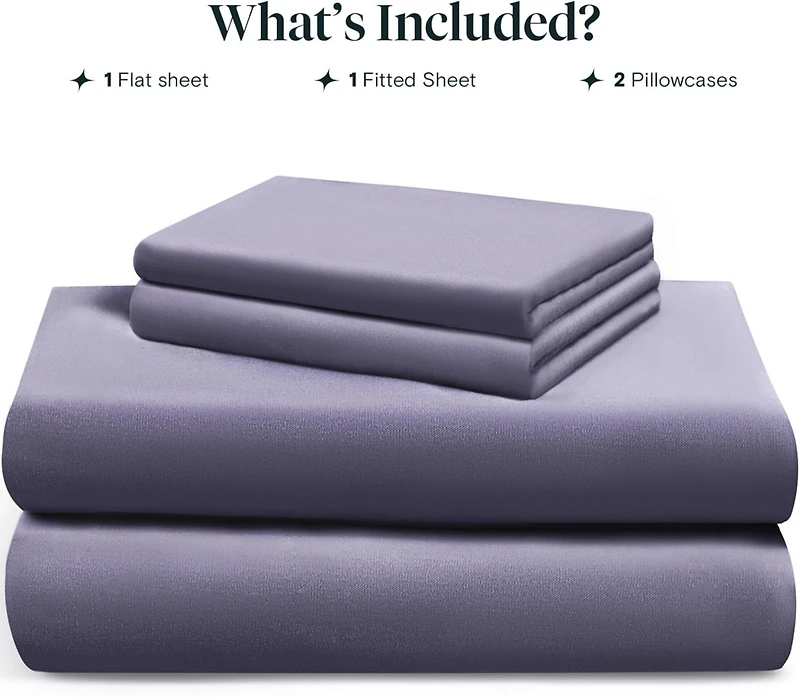 LuxClub 4-Pc Rayon from Bamboo Sheet Set – Cooling & Soft Luxury