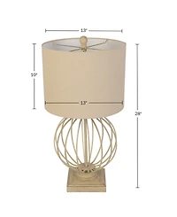 Lavish Home 28" Usb Charging Led Table Lamp Set