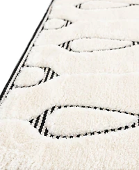 Bayshore Home Textured Tones Drops 2'7"x8' Runner Area Rug