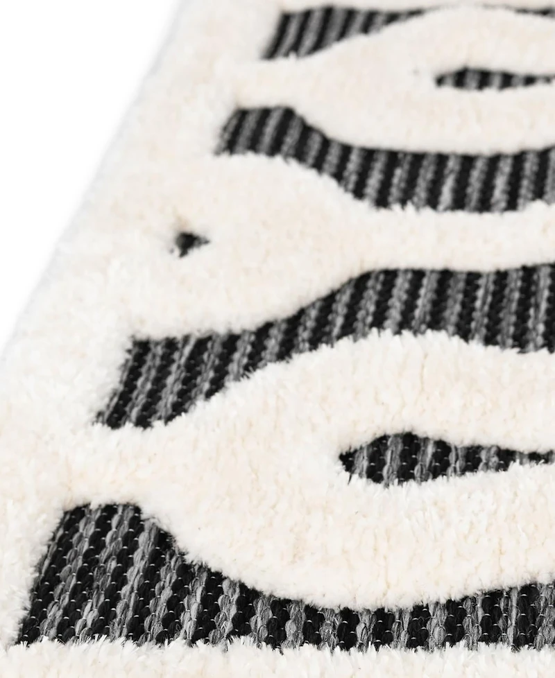 Bayshore Home Textured Tones Drops 5'3"x8' Area Rug