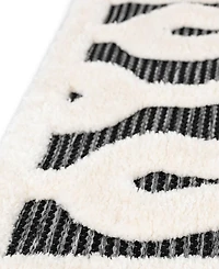 Bayshore Home Textured Tones Drops 5'3"x8' Area Rug