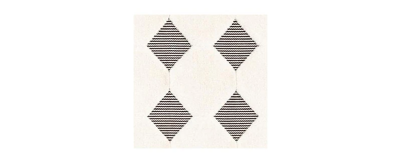 Bayshore Home Textured Tones Diamonds 9'x12' Area Rug