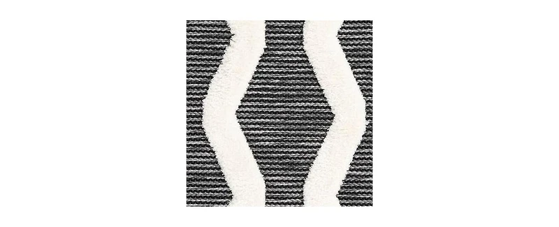 Bayshore Home Textured Tones Trellis 5'1"x7'1" Area Rug