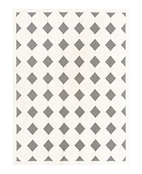 Bayshore Home Textured Tones Diamonds 9'x12' Area Rug