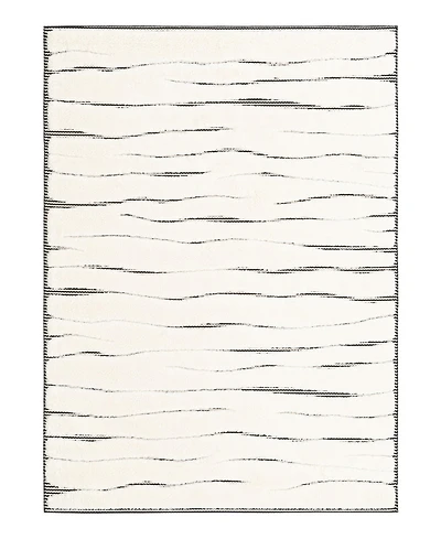 Bayshore Home Textured Tones Lines 5'1"x7'1" Area Rug