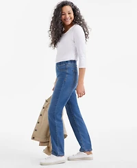 Style & Co Women's Mid-Rise Straight Pull-On Jeans, Exclusively at Macy's