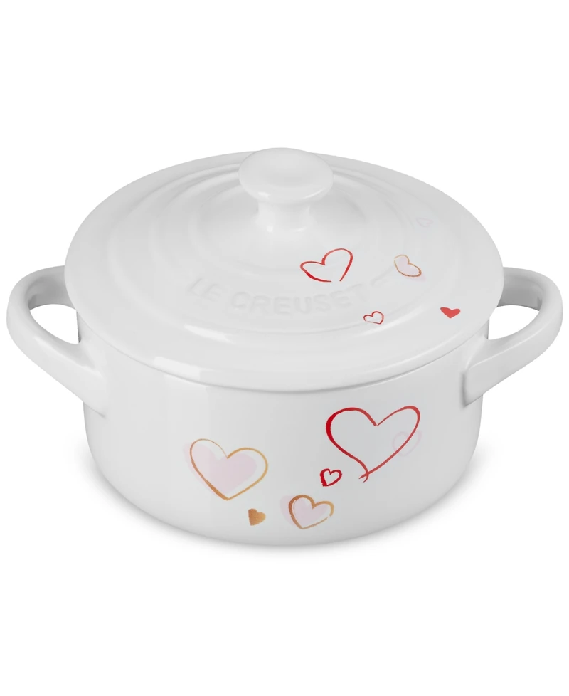 Le Creuset Stoneware Mon Coeur Classic Round Mini Cocotte