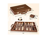 ropoda Backgammon Board Game Set (15 Inches) for Adults and Kids