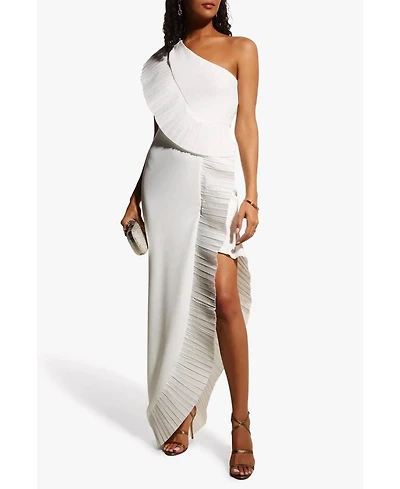 One33 Social Women's The Mercer Pleated Ruffle Gown