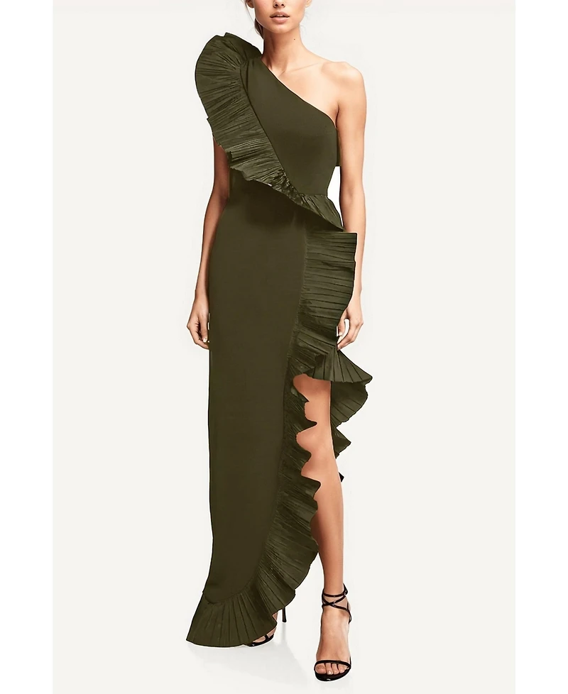 One33 Social Women's The Mercer Pleated Ruffle Gown
