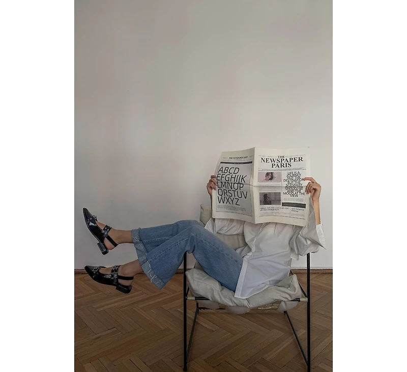 Betula Eyelets & Buckle Detail Flats