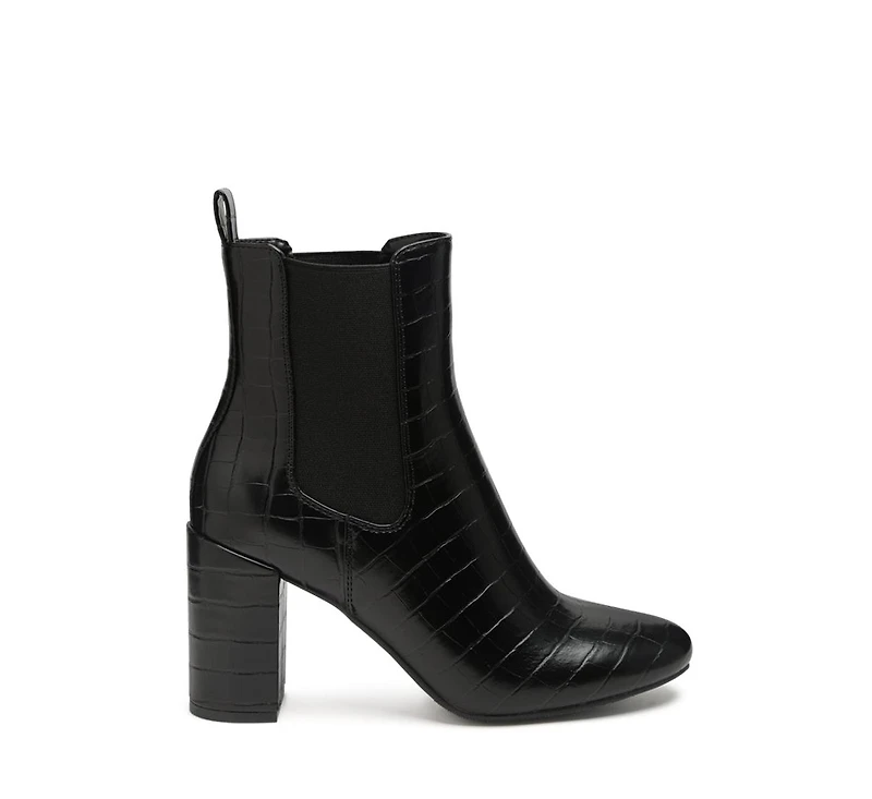 Babbel Faux Leather Block Heel Ankle Boots Women