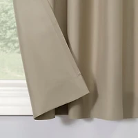 Martine Microfiber Semi-Sheer Rod Pocket Kitchen Curtain Valance Tiers Set