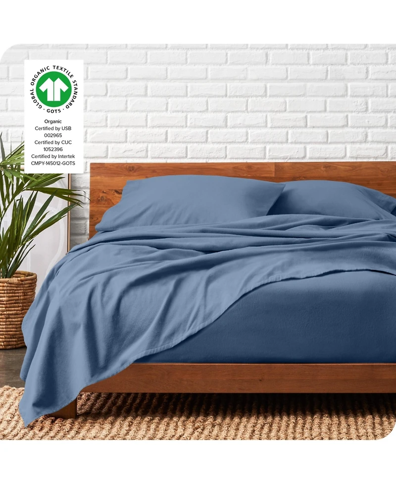 Bare Home Organic Flannel Sheet Set