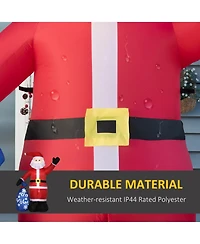 Outsunny 8' Inflatable Christmas Santa Claus with Gift Bag for Lawn Garden Party