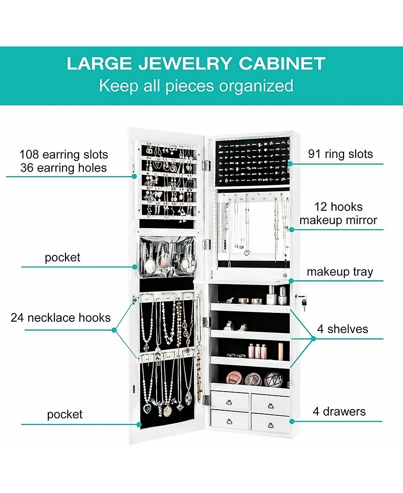 Gouun Multipurpose Storage Cabinet with 4 Drawers