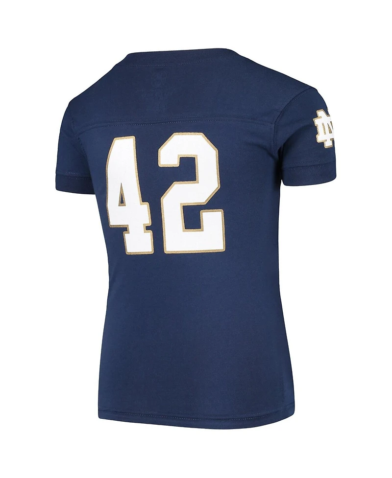 Wes & Willy Notre Dame Fighting Irish Big Boys and Girls Pajama Set - Navy Blue