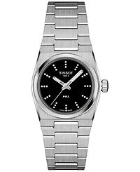 Tissot Women's Swiss Prx Diamond (1/20 ct. t.w.) Stainless Steel Bracelet Watch 25mm