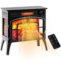 Homcom Infra Electric Fireplace Heater for Indoor, 1500W,