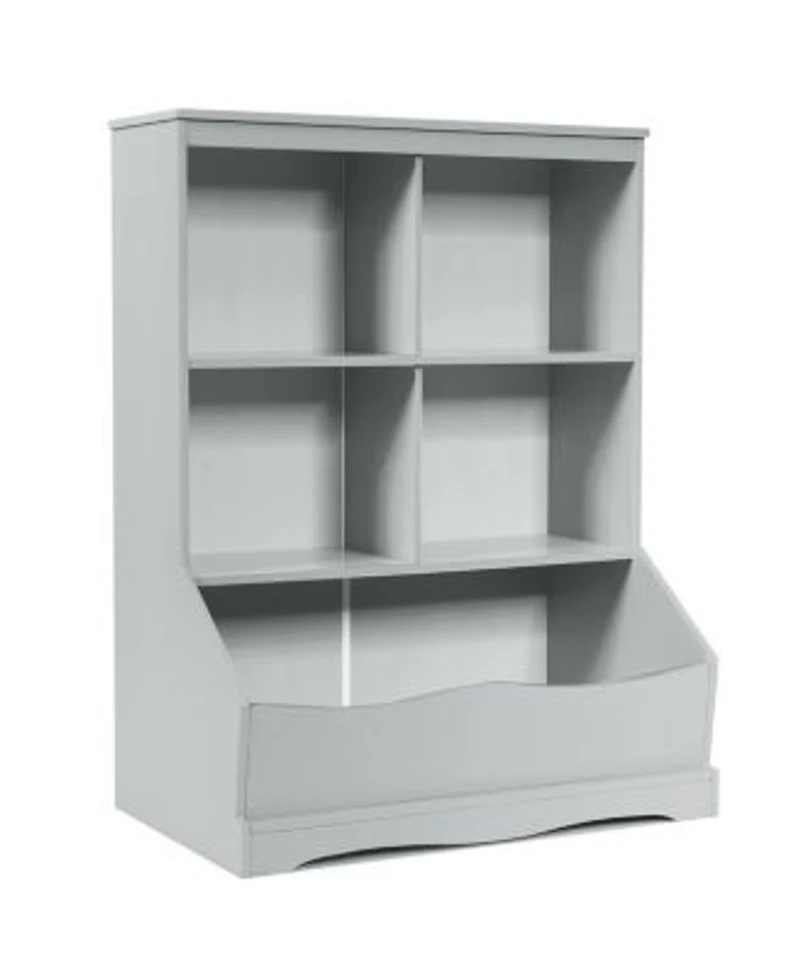 Gouun 3 Tier Childrens Multi Functional Bookcase Toy Storage Bin Floor Cabinet