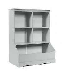 Gouun 3 Tier Childrens Multi Functional Bookcase Toy Storage Bin Floor Cabinet
