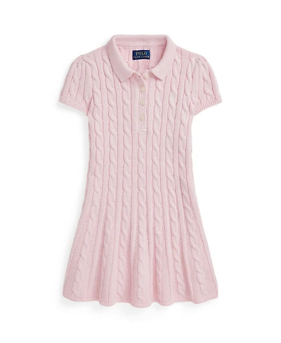Polo Ralph Lauren Toddler and Little Girls Cable-Knit Cotton Sweater Dress