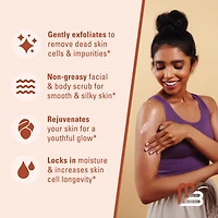M3 Naturals Himalayan Salt Body Scrub Infused with Collagen and Stem Cell Natural Exfoliating Salt Scrub