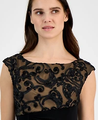 Connected Petite Embroidered Gown