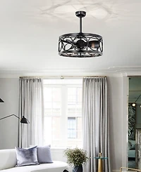 Home Accessories 24.4" Sultan Indoor Ceiling Fan with Light Kit and Remote