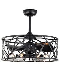 Home Accessories 24.4" Leyton Indoor Ceiling Fan with Light Kit and Remote