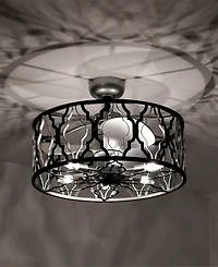 Home Accessories 24.4" Netanel Indoor Ceiling Fan with Light Kit and Remote