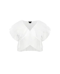 City Chic Plus Size Tulle Sweetheart Jacket