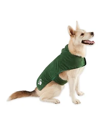 Bone Dry Terry Microfiber Pet Robe Embroidered Paw Print