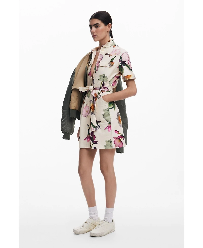 Desigual Women's Utility shirt dress