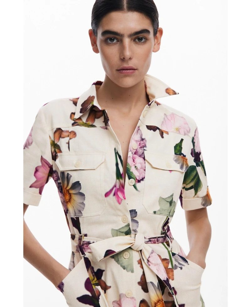 Desigual Women's Utility shirt dress